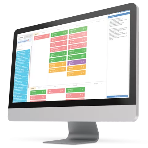 Image of a computer showing Approver's StageRx Drop in treatment planning screeen