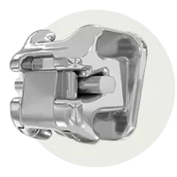 Damon Ultima self‑ligating orthodontic bracket shown in a detailed close‑up.