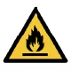 Warning: Flammable material